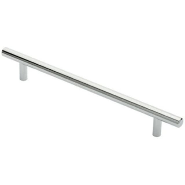 Loops Round T Bar Cabinet Pull Handle 252 x 12mm 192mm Fixing Centres Chrome Multi unisex
