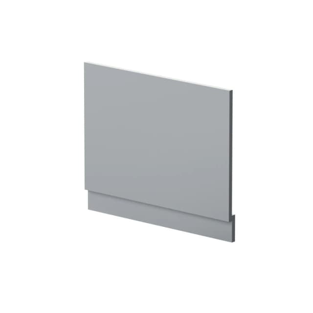 Balterley Straight Reversible Bath End Panel & Plinth - 700mm - Satin Grey Grey unisex