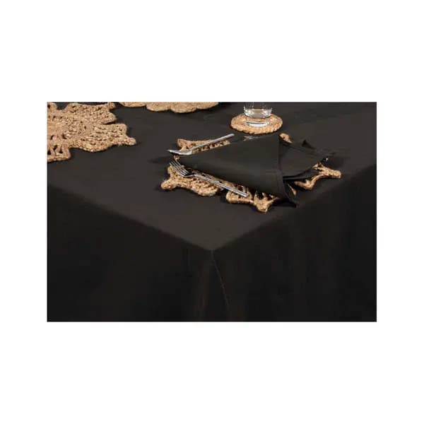 Esselle Avon 100% Cotton Black Colour Napkins, Set Of 2