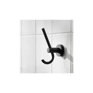 Bond Double Robe Hook - Black - 8712B - Black - Miller