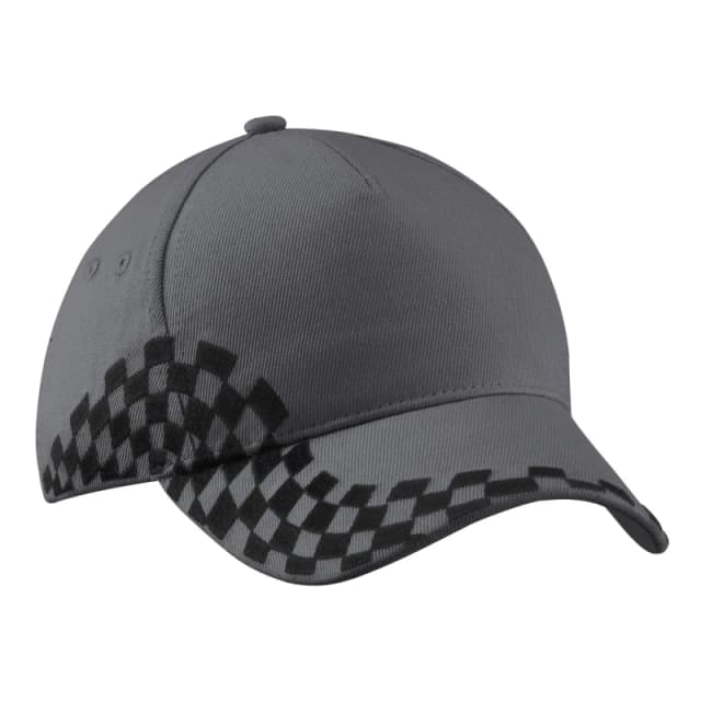 Beechfield Beechfield Men Grand Prix Baseball Cap in Mid Grey Mid Grey One Size Male 5059000950520