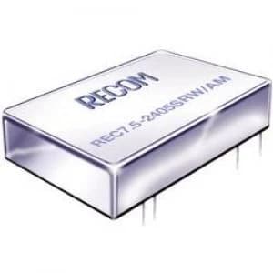 RECOM REC7.5 4815DRWAM 7.5W DCDC Converter REC7.5 4815DRWAM 15 V 250 mA 7.5 W