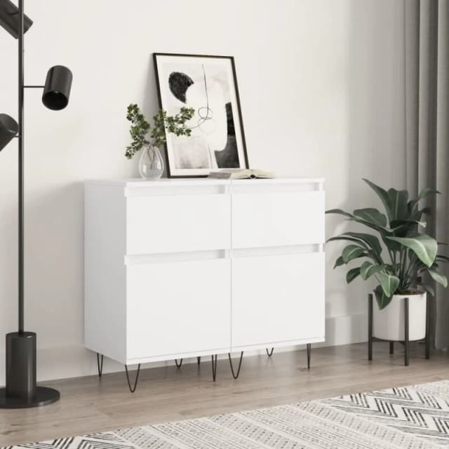 VIDAXL Sideboards 2 pcs White 40x35x70cm Engineered Wood Vidaxl 8720845873769