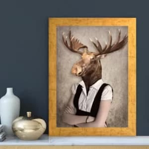 AC12812917004 Multicolor Decorative Framed MDF Painting