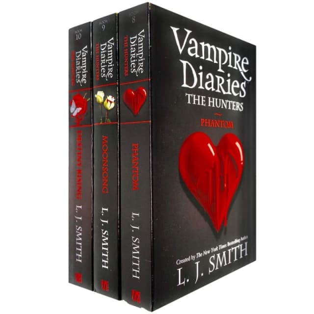 Vampire Diaries The Hunters Collection Books 8-10 Set by L. J. Smith Phantom,Moonsong L J smith Books