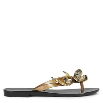 Melissa Butterfly Flip Flops - Black