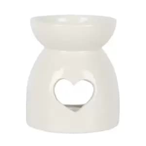 Heart Cut Out Ceramic Oil Burner
