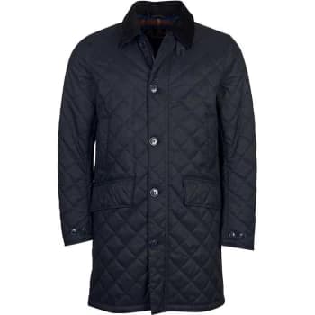 Barbour Quilted Mac - Navy NY71