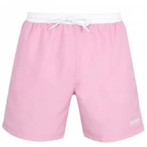 Hugo Boss Starfish Swim Shorts Pink/White Size L Men