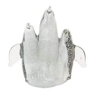 Objets d'Art Glass Figurine - Three Penguins