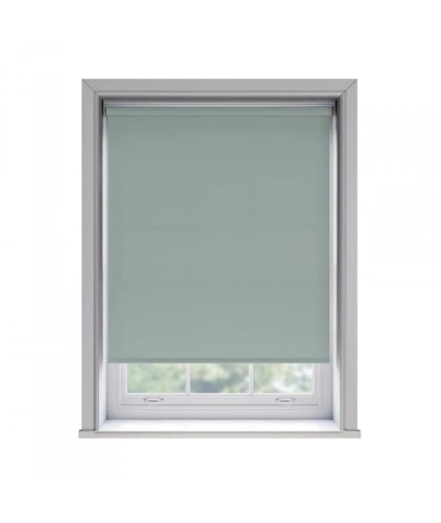 New Edge Blinds No Drill Duck Egg Blue Thermal Blackout Roller Blind 170cm Drop Size: 125cm Duck Egg Blue Unisex 125 cm