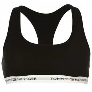 Tommy Bodywear Logo Band Bralette - Black