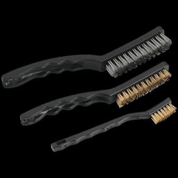Sealey 3 Piece Auto Engineers Wire Hand Brush Set