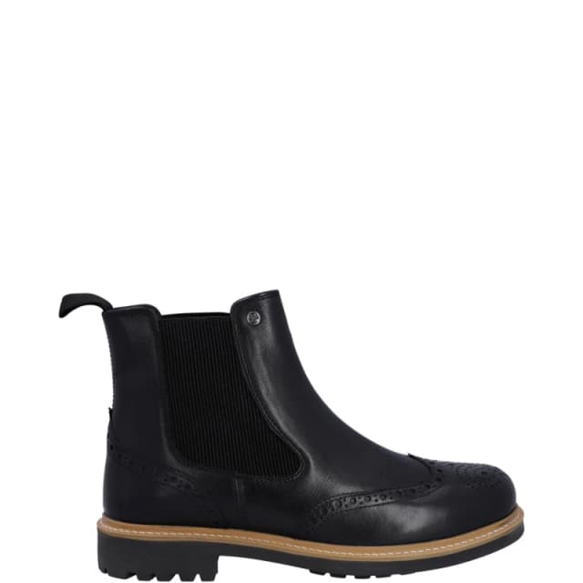 Hunter Mens Cawdor Leather Brogue Dealer Boots UK Size 7 (EU 41) Black HUN125-BLACK-7