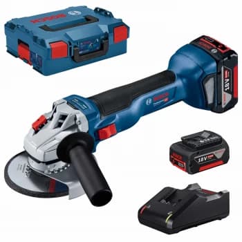 Bosch GWS 18 V-10 18v Cordless Brushless Angle Grinder 115mm 2 x 4ah Li-ion Charger Case