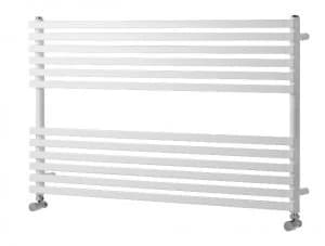 Wickes Invent Square Horizontal Designer Towel Radiator - White 600 x 1000 mm