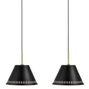 Pine 2 Kit Dome Pendant Ceiling Light Black