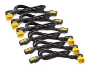 C13 - C14 (90 Deg) - 1.8m - 6-pack - 1.83 m - C13 coupler - C14 coupler - 10 A