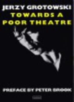 Towards a Poor Theatre by Jerzy Grotowski Paperback