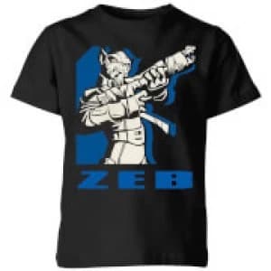 Star Wars Rebels Zeb Kids T-Shirt - Black - 11-12 Years