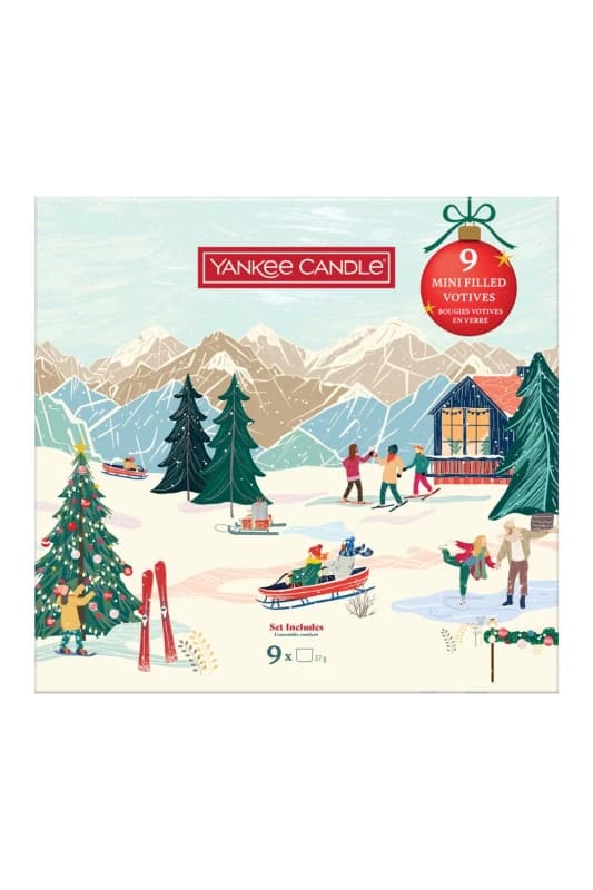 Yankee Candle Womens 9 Mini Filled Votive Book Gift Set Multicolor Female