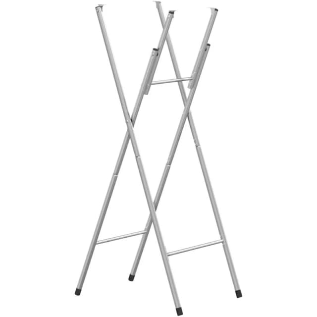 VIDAXL Folding Bar Table Legs Silver 45x53x108cm Galvanised Steel Vidaxl 8719883874883