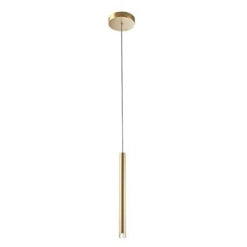 Leds-c4 Grok Lighting - Grok Candle - LED Slim Ceiling Pendant Candle Satin Gold 360lm 2700K