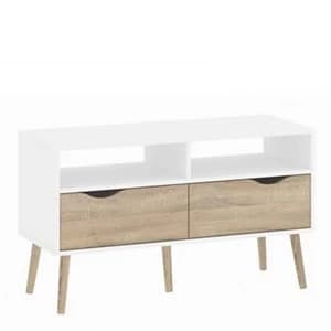 White & Oak Effect TV stand 1.7kg