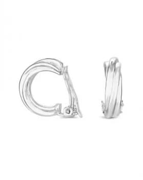 Jon Richard Polish Twisted Clip Earring