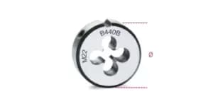 Beta Tools 440B Chr-Steel Coarse Round Metric Thread Die M18 x 2.5mm Ø: 50.8mm