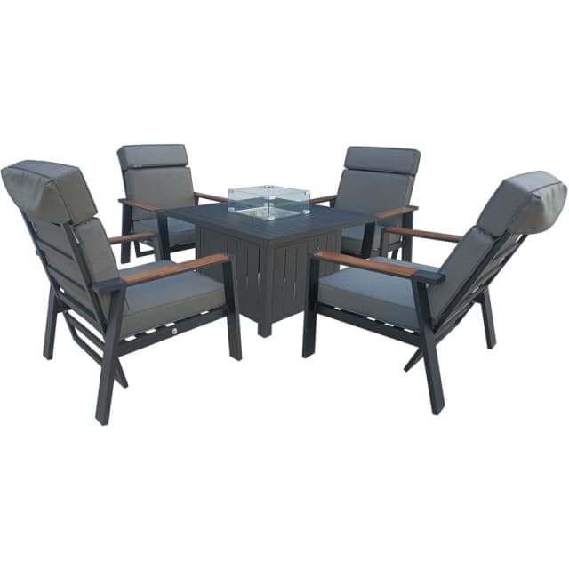 Furniture One Manual Reclining Sofa Collection Sectional Couches Set Grey - 1 Seater, Grey A1347-UK-V