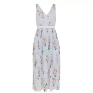 Ted Baker Print Midi Dress Womens - Blue
