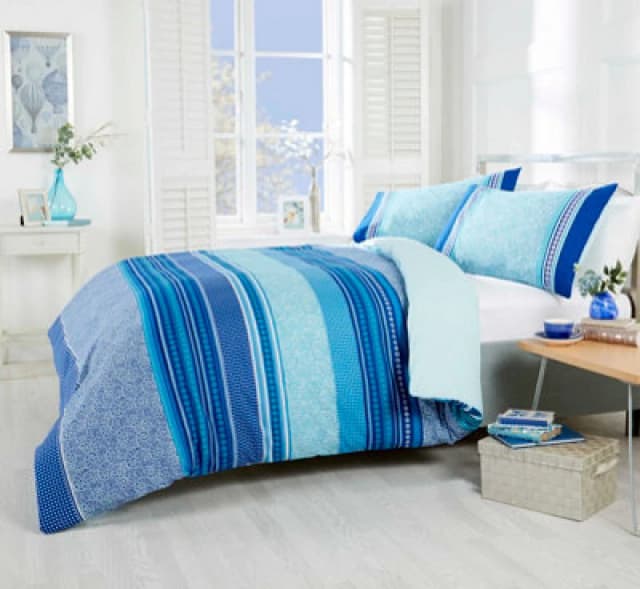 Rapport Home Havana Polycotton Duvet with Pillowcase Teal