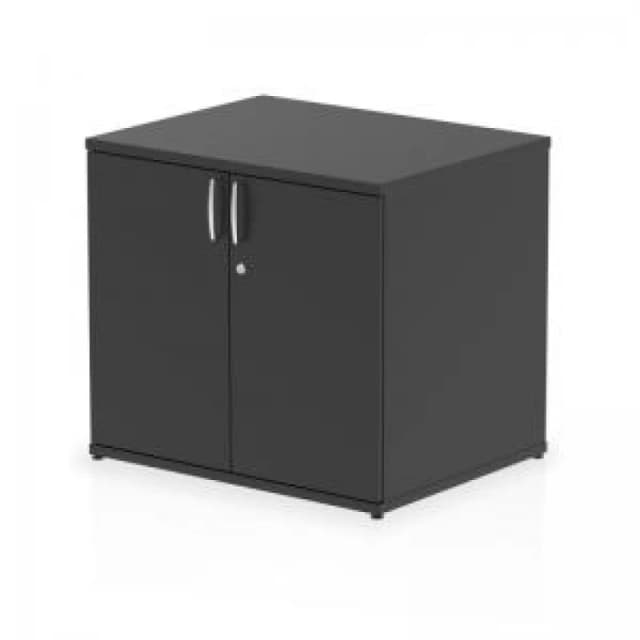Impulse Impulse 600mm Deep Desk High Cupboard Black IDH600BLK