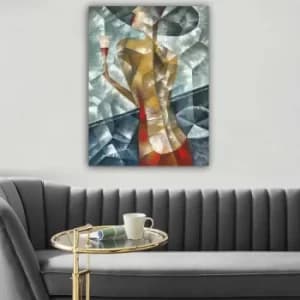 70766740_70100 Multicolor Decorative Canvas Painting