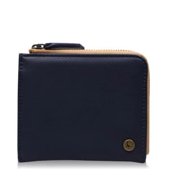 Jack Wills Blackheath Half Zip Wallet - Navy