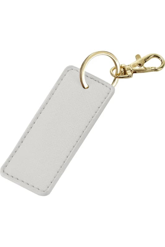 Bagbase Boutique Leather-Look PU Keyclip in Light Grey Light Grey Unisex One Size
