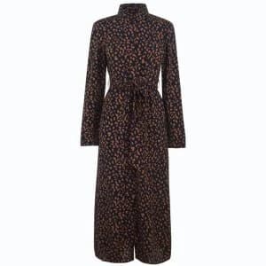 Bardot Leopard Shirt Dress - Nvy Leopard