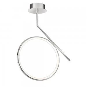 Ceiling, 25W LED, 3000K, 1875lm, IP20, Chrome