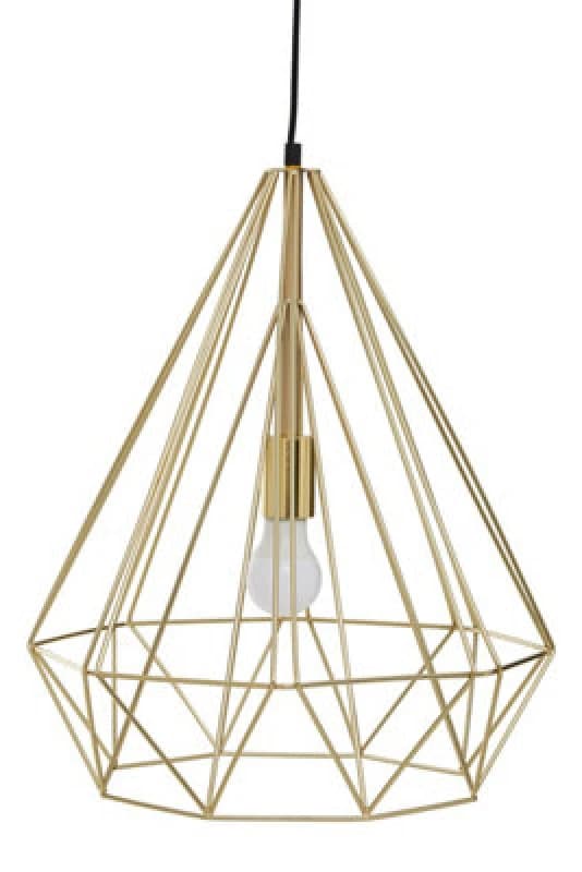 Orsina Wyra Champagne Gold Conical Pendant Light