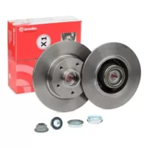 BREMBO Brake disc PRIME LINE - With Bearing Kit 08.B391.27 Brake rotor,Brake discs RENAULT,MEGANE III Grandtour (KZ0/1),Scenic III (JZ0/1_)