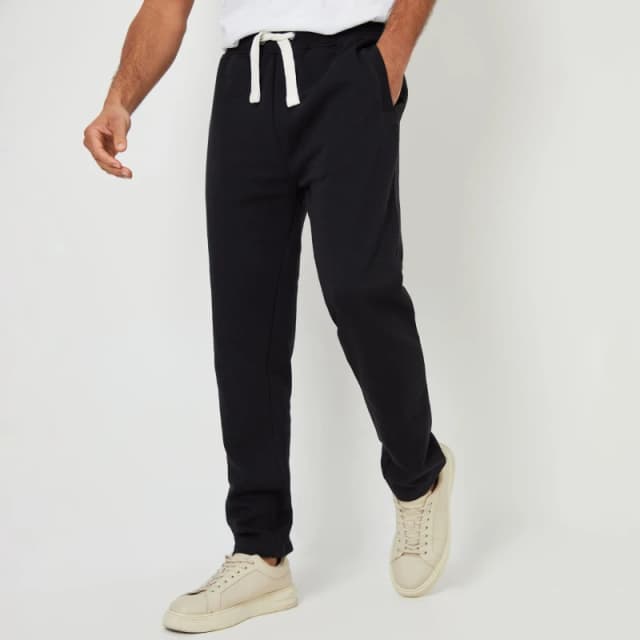 Threadbare 'Mar' Straight Leg Joggers Black