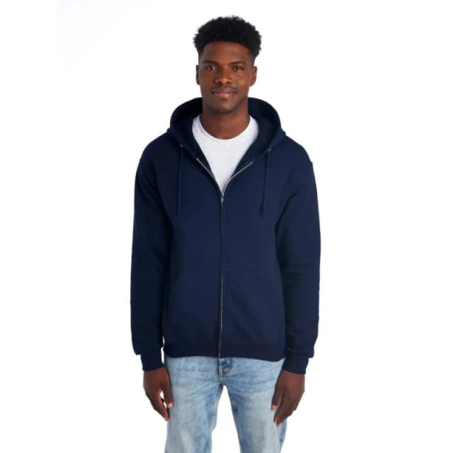 JERZEES Mens Nublend Full Zip Hoodie in Navy Size: Small Navy Male S