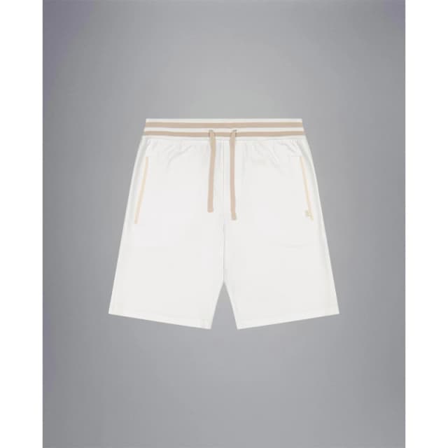 Paul And Shark Mens Bermuda Drawstring Chino Shorts White male S