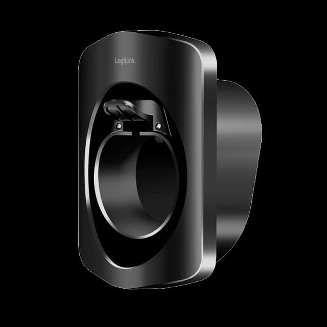 LogiLink Wall Mount with cable rest for EV charging cable. w/ lock. pl