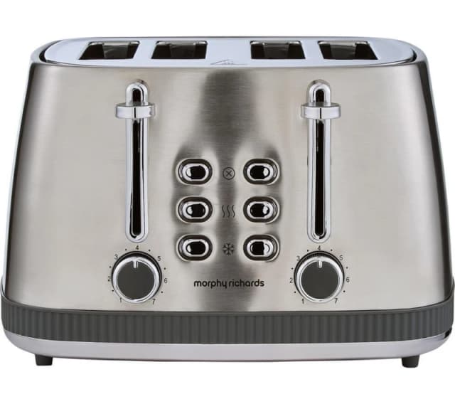 Morphy Richards Mexborough 242902 4-Slice Toaster - Grey & Stainless Steel 5056765401595