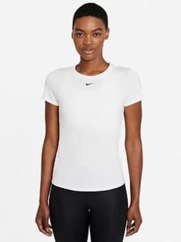 Nike The One Dri-FIT Slim Fit T-Shirt - White, Size L, Women