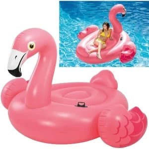 Giant Mega Inflatable Flamingo Island Pool Float 218 x 211 x 136 cm