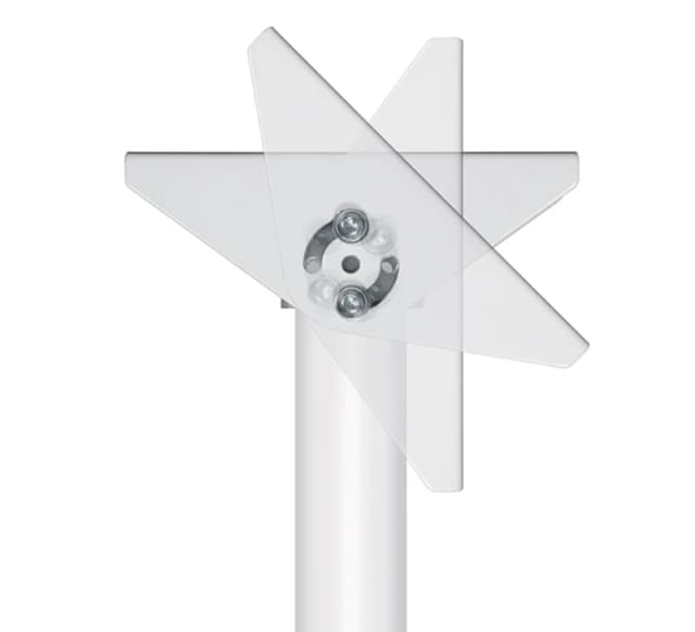 B-Tech SYSTEM 2 - Ceiling/Wall Mount w/Tilt - White