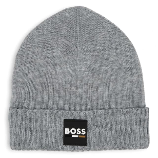Boss Small Logo Beanie Juniors - Grey Grey Infant